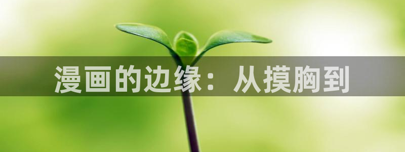 羞羞漫画瑟瑟：漫画的边缘：从摸胸到